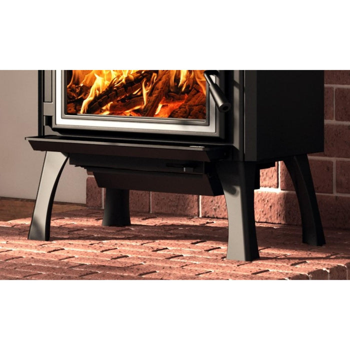 OSBURN 1700 WOOD STOVE BLACK CAST IRON STRAIGHT LEGS WITH ASH DRAWER