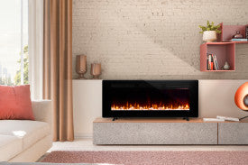 Dimplex Sierra Wall-Mount or Table-Top Electric Fireplace, Customizable Flame Effects, Multi-Media Ember Bed, Cool-to-the-Touch Glass