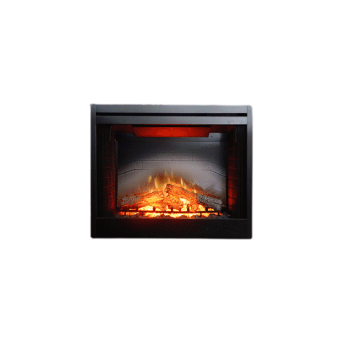 Empire 39-inch Electric Fireplace Nexfire, Traditional Design, Glowing Logs, Brick Liner, Mesh Pull Screen EF39