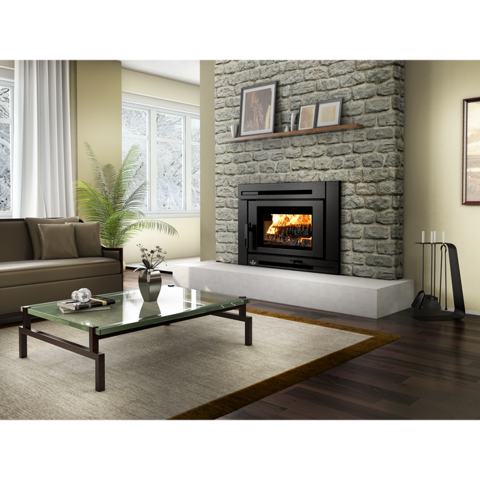 Osburn Matrix Wood Burning Fireplace Insert, 75,000-80,000 BTU, Heats 500-2100 sq ft, EPA Compliant