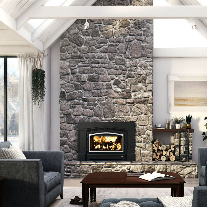 Osburn Matrix 2700 Wood Burning Fireplace Insert, 80,000 BTU, Heats 750-2200 sq ft, Elegant Design, EPA Approved