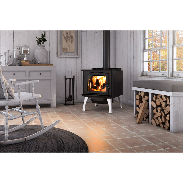 Osburn 3300 Large Wood Burning Stove, 90,000 BTU, Heats 2300 sq ft, 0.95 g/h Emissions, EPA 2020 Certified