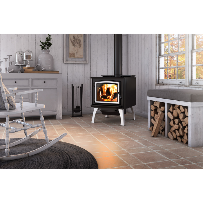 Osburn 3300 Large Wood Burning Stove, 90,000 BTU, Heats 2300 sq ft, 0.95 g/h Emissions, EPA 2020 Certified