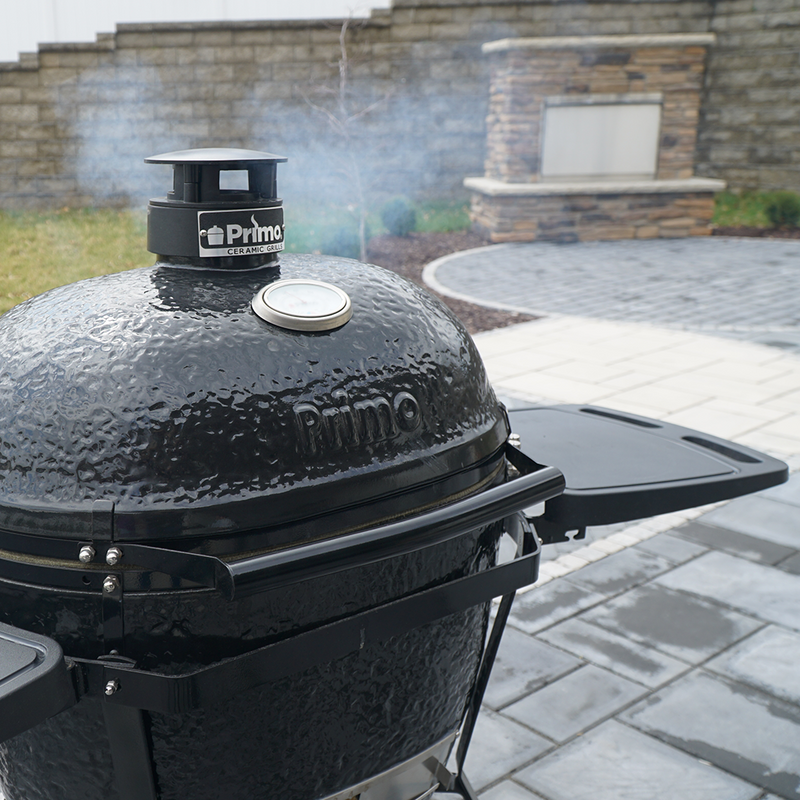 Primo Oval XL, X-Large 400 Kamado Charcoal Grill, 400 sq-inch Cooking Area, Premium Ceramics, PGCXLH