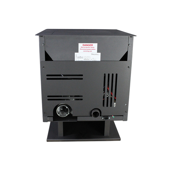 Breckwell Maverick Small Wood Pellet Stove SP22, 40,000 BTU, 45 lb Hopper, Heats 400-1500 sq ft, Digital Control, Automatic Ignition