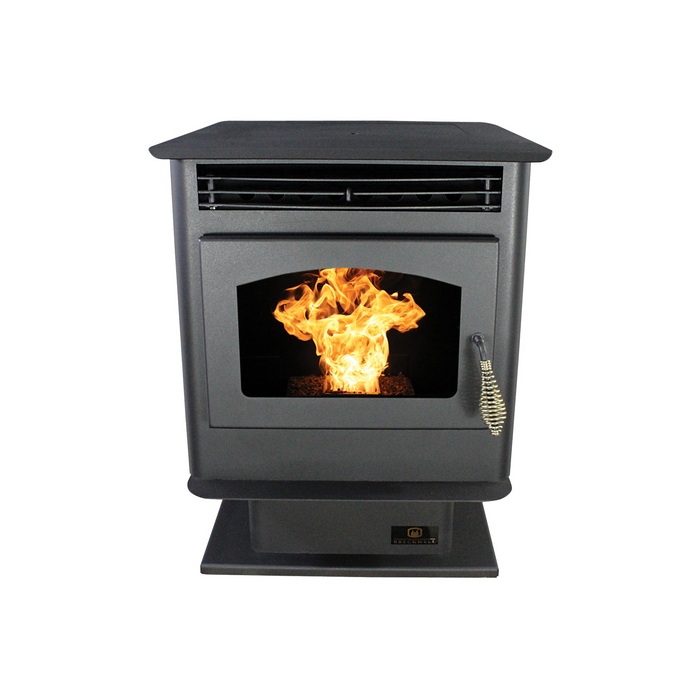 Breckwell Maverick Small Wood Pellet Stove SP22, 40,000 BTU, 45 lb Hopper, Heats 400-1500 sq ft, Digital Control, Automatic Ignition