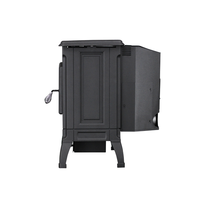 Breckwell SPC4000 Cast Iron Pellet Stove, 42,000 BTU, 45 lb Hopper, Heats up to 2,000 sq ft, Radiant & Forced Air Heat, Digital Control - Black