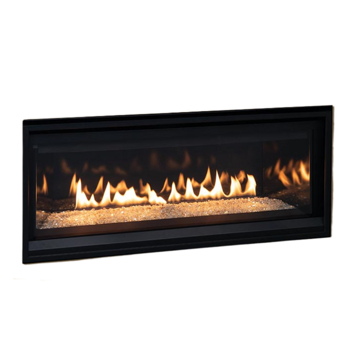 Superior Pro Series 35 inch DRL3535 Linear Direct Vent Gas Fireplace, Blower and Platinum Glass Media Included