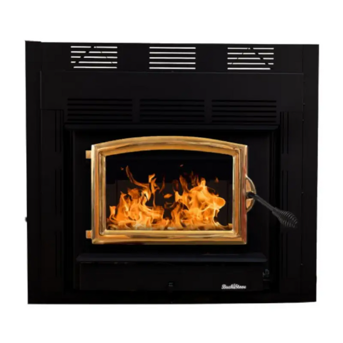 Buck Stove ZC74 Large Wood Burning Stove: 52,400 BTU, Heats 1,500-2,600 sqft, Efficient, Blower Included