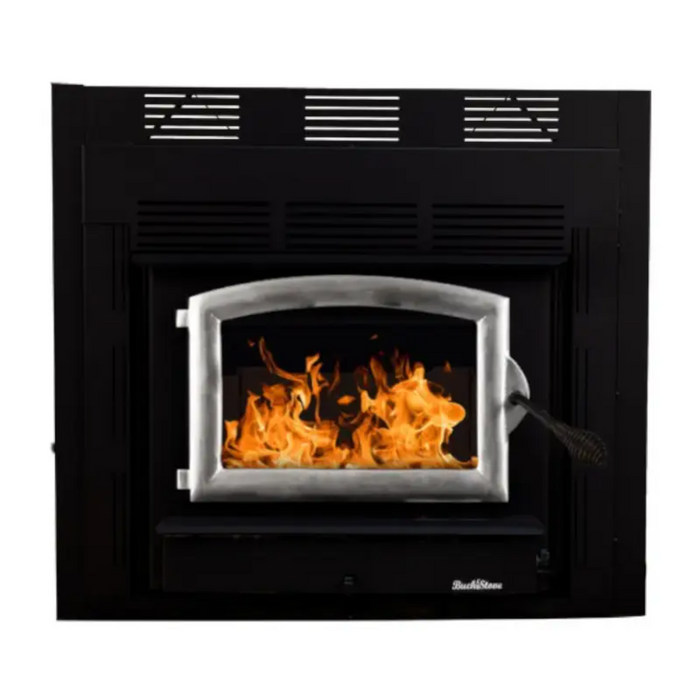 Buck Stove ZC74 Large Wood Burning Stove: 52,400 BTU, Heats 1,500-2,600 sqft, Efficient, Blower Included